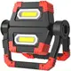 Фонарь прожектор (трансформер) YD-858A с Power Bank Чёрный с красным