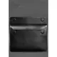 Кожаный чехол-конверт на магнитах для MacBook Pro 16" Черный
