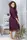 Халат кружевной plus size Х501 Сливовый
