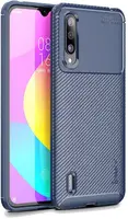 Чехол-накладка Ipaky Carbon Fiber Series/Soft TPU Case Xiaomi Mi A3 Lite/Mi CC9 Navy Blue