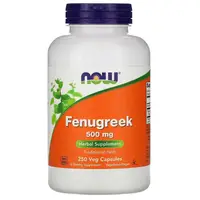 Натуральная добавка NOW Fenugreek 500 mg, 250 капсул