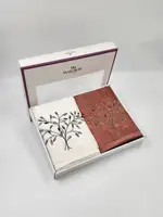 Подарунковий набір рушників Premium Bamboo 500 g/m2 50х90см 2 шт. Amore Beyaz - Kiremit