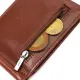 Удобный зажим для денег из натуральной гладкой кожи ST Leather 19427 Коричневый