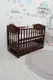 Кровать детская Baby Comfort ЛД9 орех с ящиком и резьбой