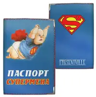 Обложка на паспорт Супермена(PD_KR003)