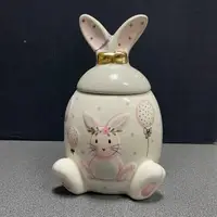 Банка для хранения керамическая Ушки кролика 90140 21х14 см (уценка)