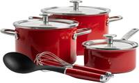 Набор посуды KitchenAid Steel Core CC004920-001 8 предметов красный