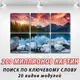 Модульные картины на кухню на ПВХ ткани, 62x95 см, (30x30-6)