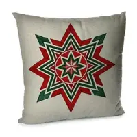 Подушка диванная с бархата Різдвяна зірка 45x45 см (45BP_25NG003)