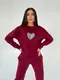 Теплый спортивный костюм AO5055 Бордовый L/XL