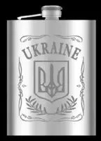 Фляга з нержавіючої сталі UKRAINE 270 мл Гранд Презент WKL-024