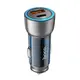Адаптер автомобильный HOCO Sprinter dual port car charger NZ8 |1USB/1Type-C, QC/PD, 45W/3A|