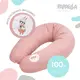 Подушка для беременных и кормления PAPAELLA 30х190 см антиаллергенная хлопок наволочка с молнией