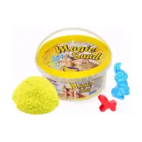 Кинетический песок Strateg Magic Sand желтый с ароматом банана в ведре 350 г (370-12)