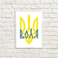 Постер в рамке Воля 15x21 см (WMT5_22U009_WH)