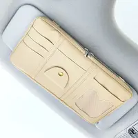 Автомобільний органайзер на сонцезахисний козирок Car Sun Visor. Бежевий