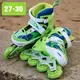 Ролики для детей,детские роликовые коньки раздвижные ROLLER SPORT 2574 (27-30) Зеленые, колеса 70мм