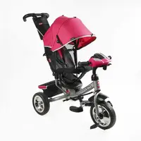 Дитячий велосипед 3-х колісний BestTrike 732 інтерактивна панель на кермі. Pink (168051)