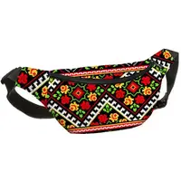 Сумка-бананка Bumbag унисекс на пояс и через плечо Орнамент 27x16 см