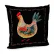 Подушка диванная с бархата Курочка 45x45 см (45BP_25F005)