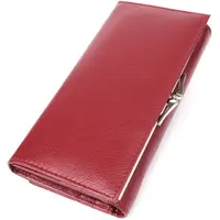 Елегантний гаманець для жінок з монетницею із натуральної шкіри ST Leather 23107 Бордовий