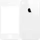 Защитное стекло TOTO 2,5D Full cover Tempered Glass front and back for iPhone 4/4S Silver