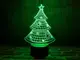 Сменная пластина для 3D светильников "Елка" 3DTOYSLAMP