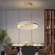 Люстра светодиодная подвесная LED светильник для квартиры на потолок лэд 27437 Белый 25-140х50х50 см.