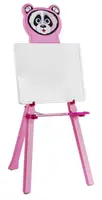 Мольберт детский Pilsan Панда, доска, встроенная полка, маркер. Pink (123976)