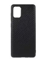 Силиконовый чехол для Samsung Galaxy A72 4G - Carbon Fiber, Черный