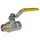 Кран шаровый для газа SANTAN Professional 605, 1 1/4" наружный-внутренний, желтая ручка