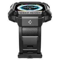 Чохол та ремінець Spigen для Apple Watch Ultra (49mm) Rugged Armor Pro 2 in 1, Black (ACS05460)