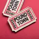 Набор шевронов 2 шт с липучкой Ticket to Pound Town 4,6х7,6 см вышитый патч шеврон нашивка