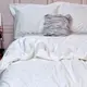 Постельное белье Жаккард WHITE ELEGANT сатин MERISET - Семейный на резинке