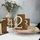 Элегантные свадебные номерки на столы из дерева