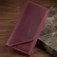 Кожаный клатч женский на магните GRANDE PELLE 11217 Бордовый