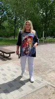 Свободная туника "Шанхай"  силует трапеция  64-66