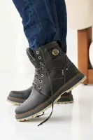 Мужские ботинки кожаные зимние черные Rivest 25 (43)