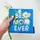 Косметичка квадратная Basic Best mom ever 16x16 см (KB_21M009_WH)