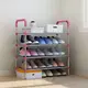 Полка для обуви Shoe Rack черного цвета на 4 ЯРУСА