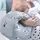Подушка для кормления Mini ТМ PAPAELLA 30х28х30 см панда сіра