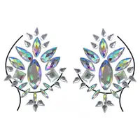 Наклейки кристаллы для груди Crystals 7 8511 15х10 см