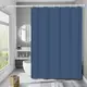 Шторка для ванны из полиэстера водонепроницаемая Bathlux 180x180 см с кольцами, занавеска для ванной, Серая