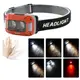 Фонарь налобный WH-0218-XPG(white+yellow)+SMD(red), Налобный фонарь для туризма рыбалки и охоты