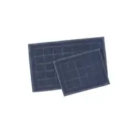 Набор ковриков Karaca Home - Kelly Quatro indigo индиго 50*80+50*40