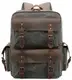 Туристический рюкзак canvas Vintage 20107 Болотный