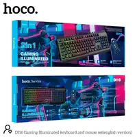 Набір Миша і клавіатура HOCO Gaming Illuminated keyboard and mouse set DI16 (En)