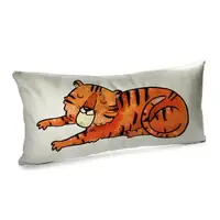 Подушка для дивана бархатная Миссис Тигр 50x24 см (52BP_22NG008)
