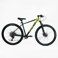Велосипед спортивный 29" Corso APEX, рама алюминиевая 19", оборудование Shimano Deore 12 скоростей, собран на 75%. Black and Yellow (154711)
