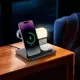 Зарядка Qi HOCO Crown 3-in-1 night light wireless fast charger with clock CQ9 |15W|